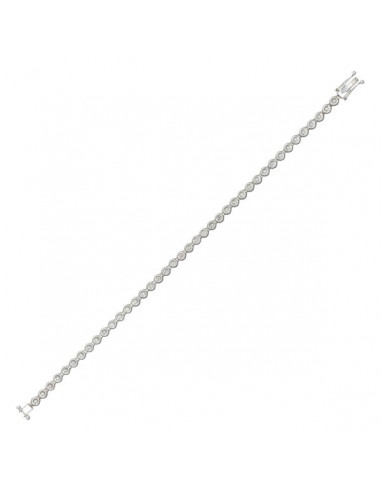 Bracelet Rivière 1 carat Diamant 1ct Or Blanc