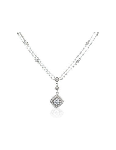 Collier "Volage" Diamants: 0,48/23 Or Blanc 750/1000