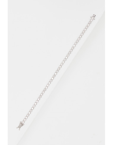 Bracelet Or Blanc 375/1000 rivière 3 carat D3/46