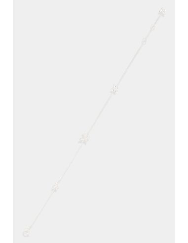 Bracelet "Ayesha" D0,01/8 Or Blanc 375/1000