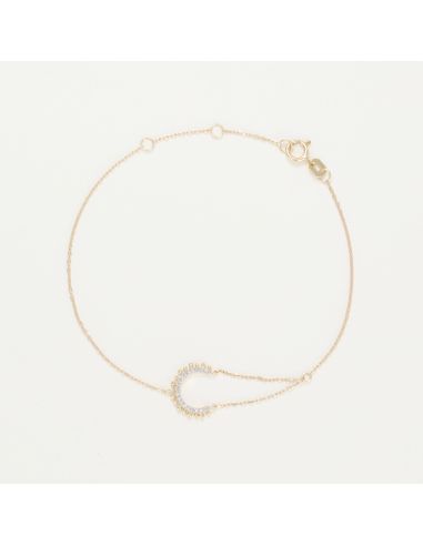 Bracelet "Louna" D0,052/19 Or Jaune 375/1000