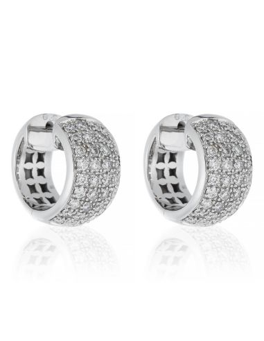 Boucles d'oreilles "Orphée" Diamants : 1,58ct/72 Or Blanc 750/1000